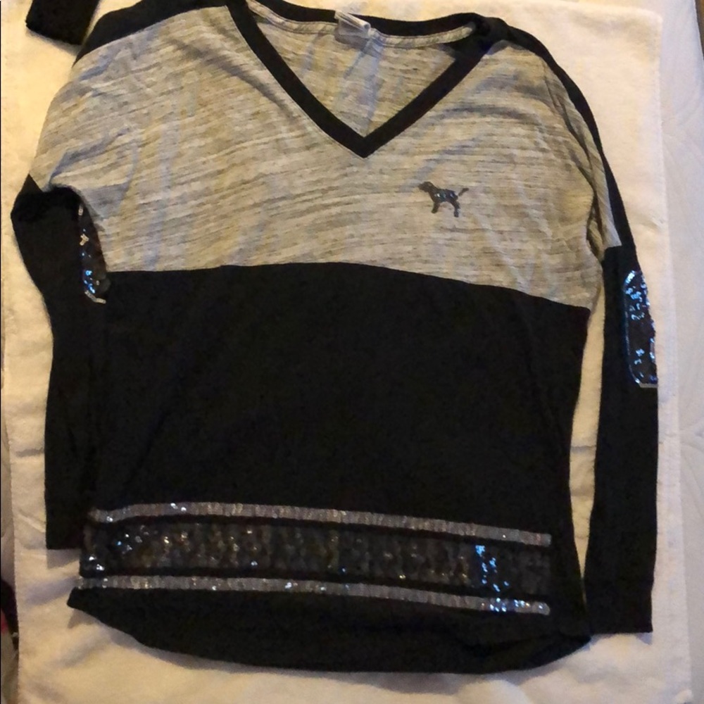 Victoria’s Secret pink T-shirt with sequin